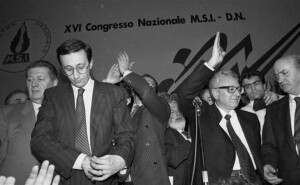Pino Rauti al XVI Congresso Nazionale del MSI